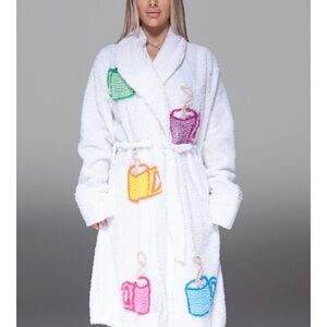 Canyon Group Chenille Coffee Talk Robe Medium Tyler Durden Fight Club size M